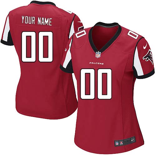 Nike Atlanta Falcons Customized Red Stitched Women's NFL Jersey